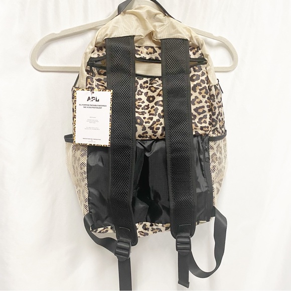 APL All Purpose Packable Beige & Animal Print Backpack - Picture 4 of 13